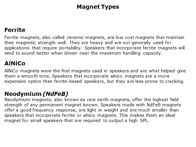 Magnet Types