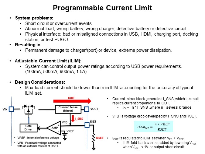 Programmable Current Limit