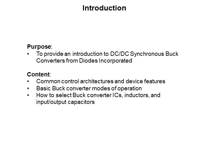 Image of Diodes Inc. DC/DC Synchronous Buck Converter - Introduction