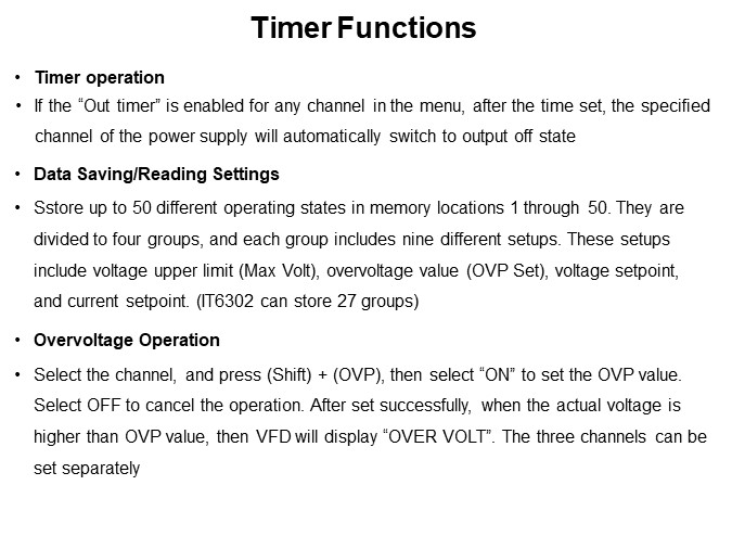 Timer Functions