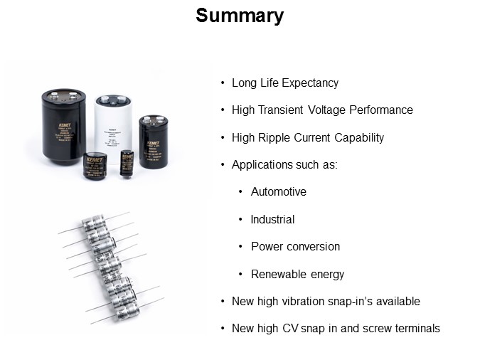 Image of KEMET's Aluminum Electrolytic Capacitors Slide 26