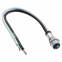 LED Green Panel Mount 6"Leads with Connector
