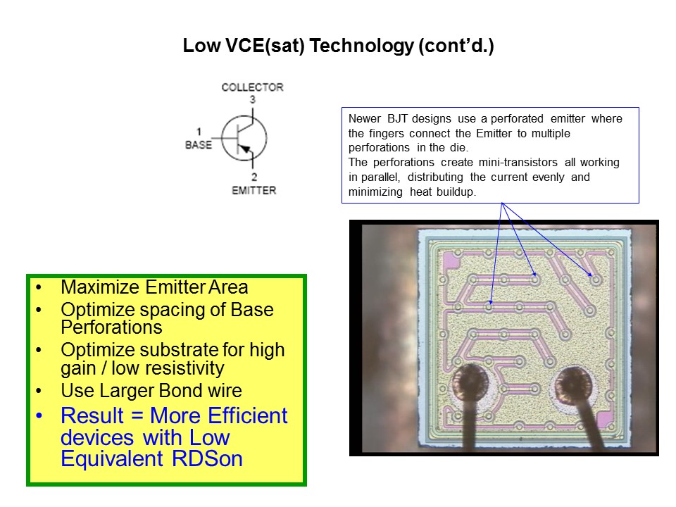 Low Vce sat BJT Power Savings Slide 22