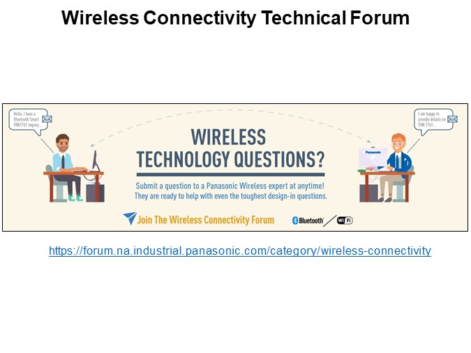 Wireless Connectivity Technical Forum