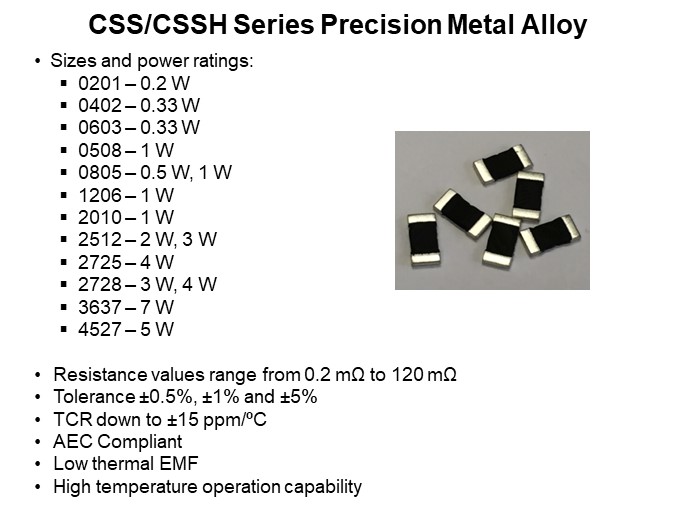 CSS/CSSH Series Precision Metal Alloy