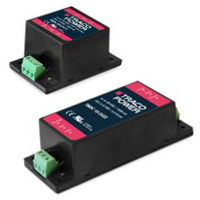 Image of TRACO Power's TMDC 06 and TMDC 10 Chassis Mount DC/DC Converters