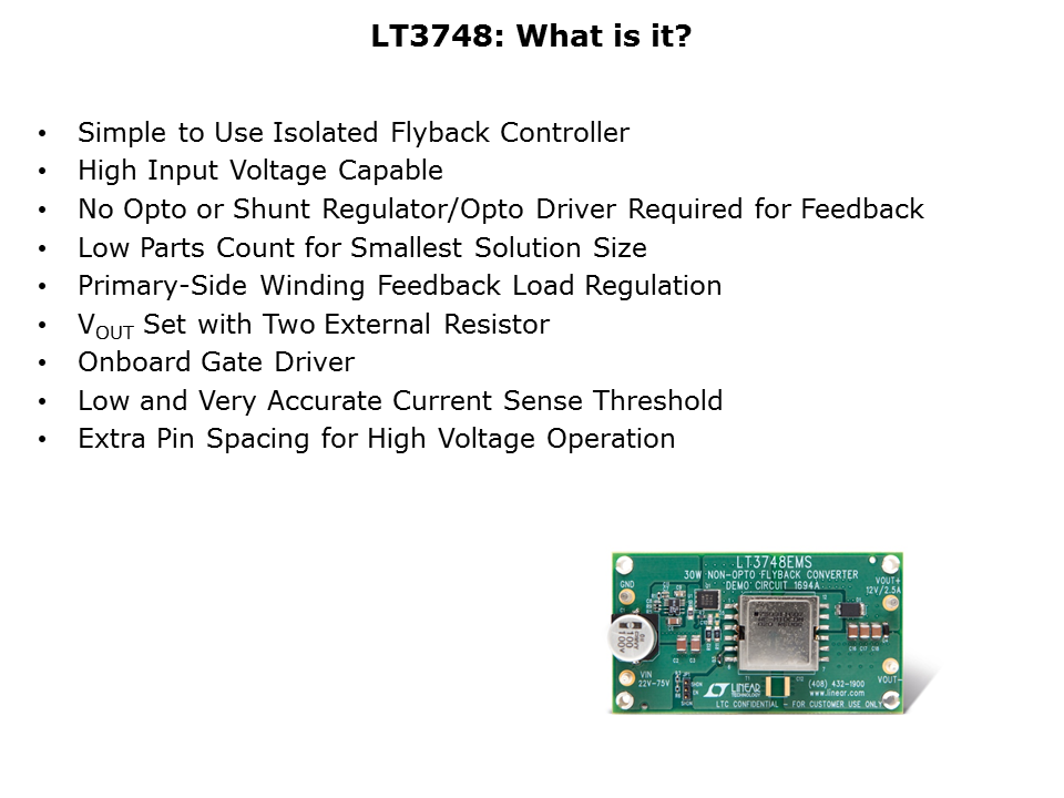 DC-DC Flyback Converter Solution Slide 2