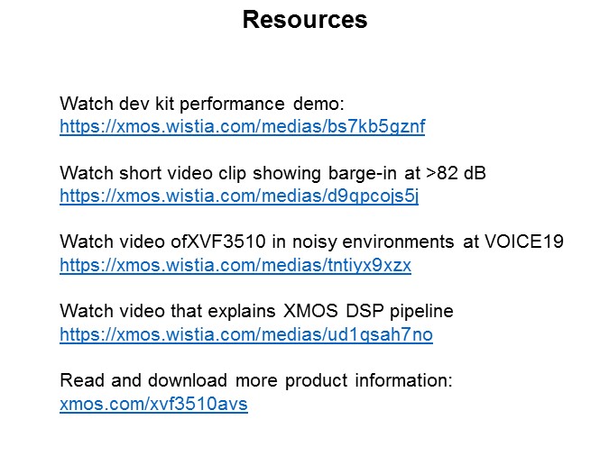 XMOS' XVF3510 Voice Capture VocalFusion Dev Kit Slide 10