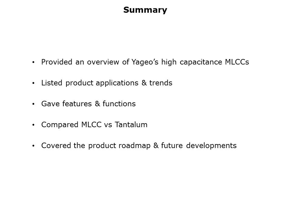 High Capacitance MLCCs Slide 17