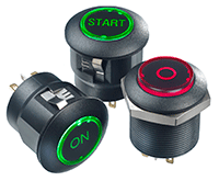 Image of APEM's FD Series Pushbutton Switches