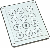 Image of APEM's PZ Series 12-Key Keypad
