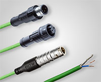 Imagen de los conjuntos y conectores de cable de Ethernet de par único 3-3-3 de Amphenol LTW