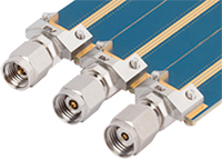 Imagen de los conectores machos de lanzamiento de borde de placa de CI, coaxiales, sin soldadura de Amphenol SV Microondas