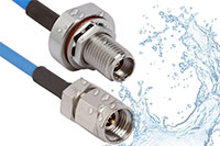 Image of Amphenol SV Microwave's Waterproof IP68 Rated RF Cable Assemblies