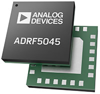 Imagen del interruptor unipolar de tiro cuádruple (SP4T), de 100 MHz a 30 GHz ADRF5045 de Analog Devices