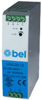 Image of Bel Power Solutions' LEN120 Series 120 W AC/DC DIN Rail Power Supplies