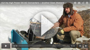 CUI High Power Snowplow Video