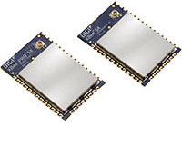 Image of Digi's Xbee SX 868 RF modules, ADI's ADF7023 Trancievers, and Si Labs' EFM32 Microcontrollers 