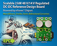 Image of EPC's EPC9170KIT Bidirectional DC-DC Reference Design Board