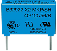 Image of EPCOS' B3292xC/D Film Capacitor Series