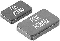 Imagen de los cristales de cuarzo de las series C5BQ y C8AQ de Fox Electronics