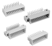 Imagen de los conectores 3B y 3C DIN 41612 de Harting