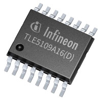 Imagen del sensor de ángulo magnético TLE5109 XENSIV™ de Infineon