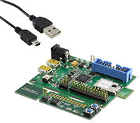 Imagen del módulo de serial a WiFi integrado ISM43362-M3G-L44-E de Inventek