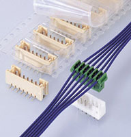 Imagen de los conectores de IDC de cadena tipo margarita de cable a placa de la serie KRD de JST