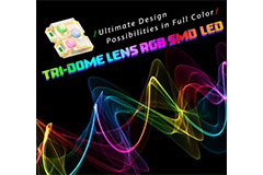 Image of Kingbright's Tri-Dome Lens RGB SMD LED