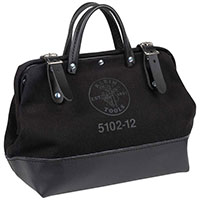 Image of Klein Tools' Black Canvas 12-inch Tool Bag
