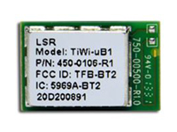 Imagen del módulo Bluetooth Smart TiWi-uB1 con sistema en chip (SoC) de LSR