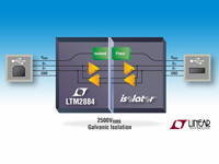 Image of Analog Devices' LTM2884 USB Transceivers