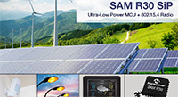 Image of Microchip's SAM R30 Ultra-Low Power MCU