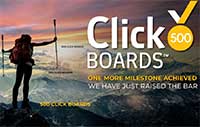 Imagen de la 500.ª placa Click Board™ Milestone de Mikroelektronika