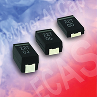 Capacitores electrolíticos de aluminio de polímero de la serie ECAS