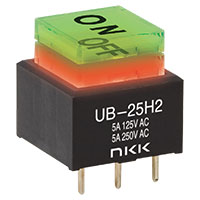 Image of NKK Switches' UB Series Low-Profile Pushbuttons and Indicators