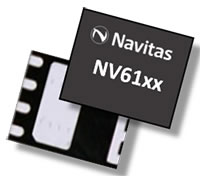 Image of Navitas' NV6117 650 V Single GaNFast™ Power IC (120 Ω)