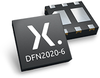 Imagen de los MOSFET automotrices DFN2020 de Nexperia