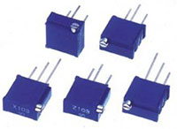 Imagen de potenciómetros de ajuste cermet de la serie CT-9/CT-94 de NNidec Components 