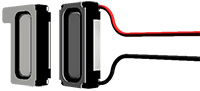 Imagen de los altavoces de la serie móvil de 12 mm x 6 mm de PUI Audio