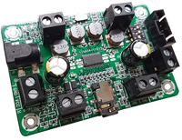 Image of PUI Audio's AMP2X15 Audio Amplifier Board