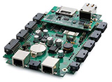 Imagen de la computadora de placa única BL4S200 de Rabbit Semiconductor