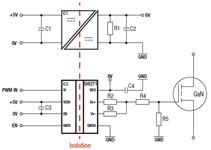Image of RECOM Power's RP-xx06S and RxxP06S Series DC/DC Supplies Schematic