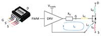 Image of Kelvin connection to the source terminal of the SiC MOSFET provided by the TO-263-7L package