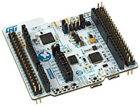 Imagen de la placa de evaluación STM32WB Nucleo-64 de STMicroelectronics