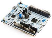 Imagen de la placa de desarrollo STM8 Nucleo-64 de STMicroelectronics