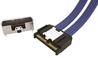 Image of  Samtec's AcceleRate® Slim Body Direct Attach Cable Assemblies
