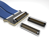Image of Samtec LSHM-S/HLCD Shielded Hermaphroditic Connectors and Cable
