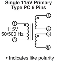 Image of Signal Transformer's PC Series Pins